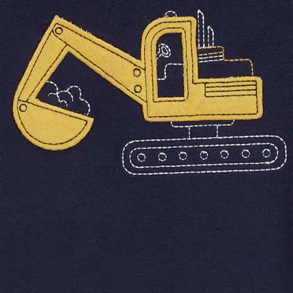 Carters Kids' 4-piece Pajamas Excavator Construction Gift NWT